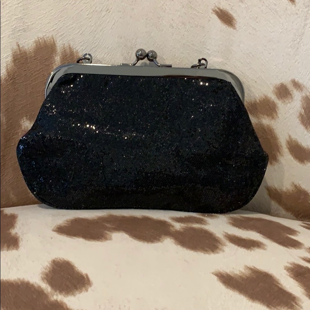 Express Black clutch